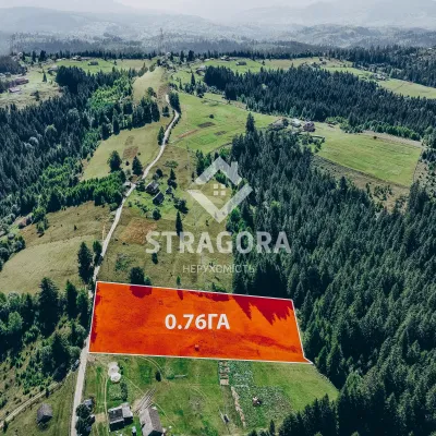 Продається земельна ділянка Яблуниця 0,76ГА. Панорамна