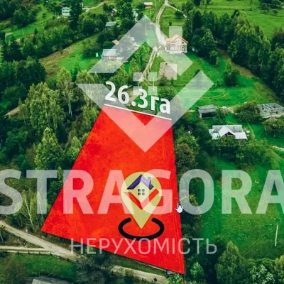Продається земельна ділянка 0,26ГА с.Микуличин. Панорама